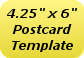 4.25" x 6" Postcard Template